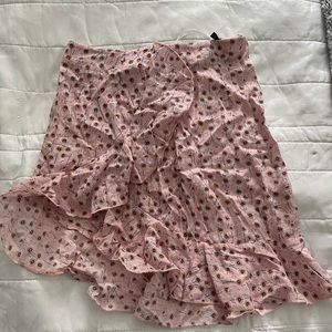 Floral printed skirt